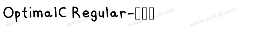 OptimalC Regular字体转换